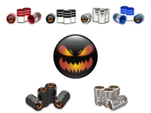 Wheel Valve Stem Caps for Motorcycles Alloy Design